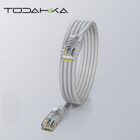 Kabel Patch Cord Internet Cat7 Cat6a FTP Cat8, Kabel LAN 50 Meter, Kabel LAN 30 cm Kuning