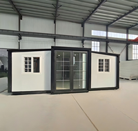 Casa Prefabricada Aislada y Plegable de 20, 30 y 40 Pies, Expandible, Tipo Contenedor, con Dos Dormitorios, Tipo Granny Flat