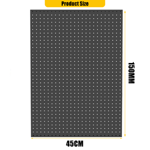 Stable Metal Pegboard Display Stand - Desktop / <strong>Wall</strong> <strong>Mount</strong> Jewelry &amp; Tool Organizer <strong>Rack</strong> for Retail &amp; Home - Product Image 2
