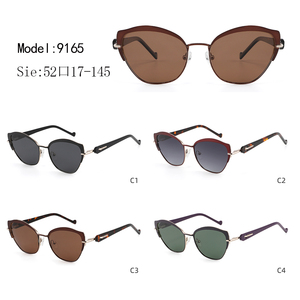Gafas de sol tipo ojo de gato para mujer, lentes degradadas con montura completa, montura de tortuga, protección UV, protección solar para adultos - Product Image 3