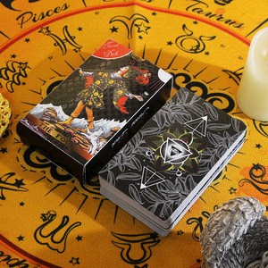 Vente en gros 12*7cm Tarot <span class=keywords><strong>débutant</strong></span> rose couleur impression plastique PVC imperméable <span class=keywords><strong>carte</strong></span> de tarot 78 pièces <span class=keywords><strong>carte</strong></span> d'<span class=keywords><strong>oracle</strong></span> avec guide manuel - Product Image 4