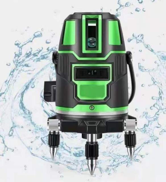 3D Green Lithium Battery Powered 360 Rotary Tool 5 Lines 50m Working Distance Industrial Grade DIY Laser Level Machine