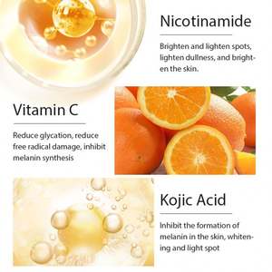 Agua Vegana Orgánica Antienvejecimiento, Iluminadora, Antiarrugas, Tonificante del Tono de Piel, con Melanina, Vitamina C, Ácido Kójico, Hidratante - Product Image 4