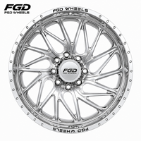 Jantes forgées sur mesure 22 24 26 28 pouces, usinées, à motif multi-boulons, 6*5.8*5.5, en alliage forgé pour CHEVROLET