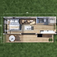 Maisons modulaires préfabriquées, maisons préfabriquées en kit, capsules mobiles, maisons prêtes à l'emploi, panneaux sandwich en acier, design moderne, zéro carbone