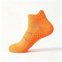 Chaussettes de course basses à logo personnalisé, motif écossais, respirantes, avec soutien de la voûte plantaire, semelle amortie, évacuation de l'humidité, écologiques, unisexe
