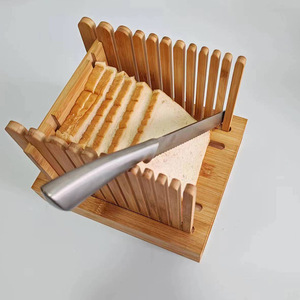 Bamboo <b>Bread</b> Slicer 25x21x20cm Kitchen <b>Bread</b> <b>Cutter</b> For Toast Slicing - Product Image 1