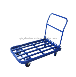 Carretilla de plataforma plegable de metal para el hogar y la oficina, <span class=keywords><strong>remolque</strong></span> de transporte para mudanzas - Product Image 6