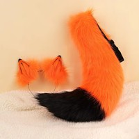 Accessoires de déguisement d'Halloween en gros : Bandeau oreilles et queue de lapin en dentelle, oreilles et queue de renard pour cosplay