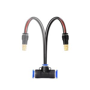 Buses de pulvérisation détachables 8 mm, raccord rapide universel, en cuivre et PE, angle de pulvérisation 120 degrés, réglage d'angle droit - Product Image 5