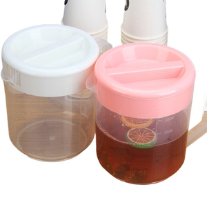 Carafe à eau froide en PP de qualité alimentaire, grande capacité 1,8-5L, avec couvercle, pour boissons, thé au lait, café, jus, bière - Product Image 4