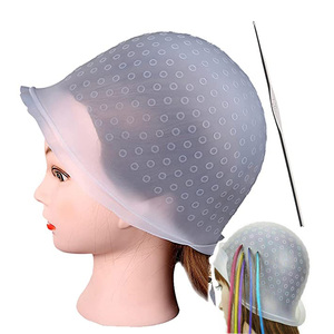 Bonnet en silicone réutilisable pour la coloration des cheveux, le coloriage des cheveux, le salon de coiffure - Product Image 1