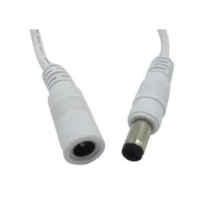 CCTV 12V 2 Pin, konektor daya Jack DC 5521, kabel soket dan steker cepat tahan air