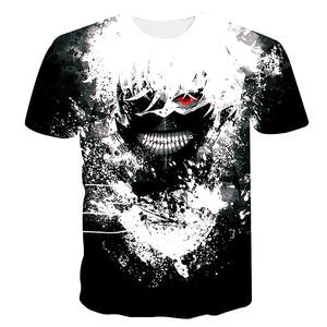 T-shirt Casual Estiva Stile Tokyo Ghoul Anime <span class=keywords><strong>Kaneki</strong></span> <span class=keywords><strong>Ken</strong></span> Stampa 3D Sostenibile Taglie Forti Hip Hop Manica Corta Top Supereroe - Product Image 1