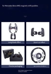 Pagaie de changement de vitesse pour Mercedes Benz AMG C180 C200 C260 C300 W205 W204 C63 G500 G55 <span class=keywords><strong>G350</strong></span> G63 G65 Palette de changement de vitesse magnétique - Product Image 6