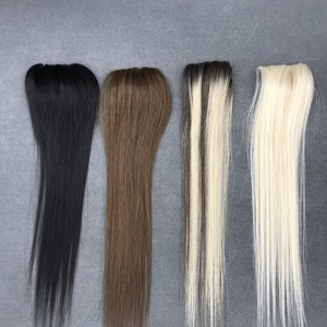 Peluca de Cabello Humano <span class=keywords><strong>Blanco</strong></span> de Alta Gama, Extensiones de Cabello Real con PU Alrededor, Permanente - Product Image 2