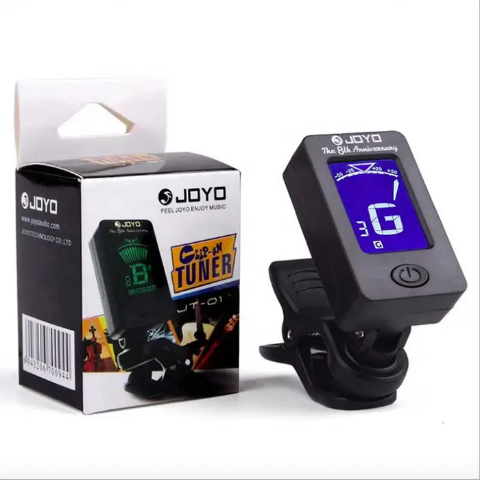 Guitar Tuner Clip-On Tuner Digital Electronic Tuner Acoustic with LCD Display for Guitar Bass Violin Ukulele