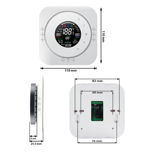 เทอร์โมสตัทอัจฉริยะแบบสัมผัส ควบคุมผ่าน WiFi รองรับ <span class=keywords><strong>Alexa</strong></span> สำหรับควบคุมอุณหภูมิห้องและปั๊มความร้อน - Product Image 2