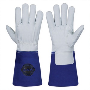 Tig Welding Gloves High End Leather Fire Resistant Anti Heat Anti Vibration For Black Smith ARC - Product Image 1
