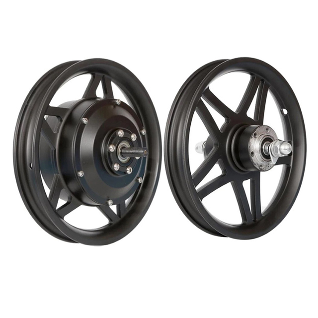 12 Inch 12 1/2 X2.125 36V 48V 350W Brushless Geared Electric Bicycle Bike Ebike Rear Wheel Hub Motor With Front Wheel