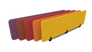 แผงอะคูสติกเส้นใยโพลีเอสเตอร์รีไซเคิลกันเสียงสำหรับโต๊ะทำงานแผงอะคูสติกเพื่อความเป็นส่วนตัวสำหรับสัตว์เลี้ยง - Product Image 4