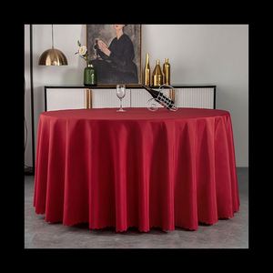 Wholesale <b>Round</b> Wedding <b>Table</b> <b>Cloth</b> Waterproof Party White Tablecloth for Banquet Events - Product Image 2