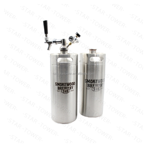 Mini Fût De Bière En Acier Inoxydable, 4l, Avec Co... - Grandado