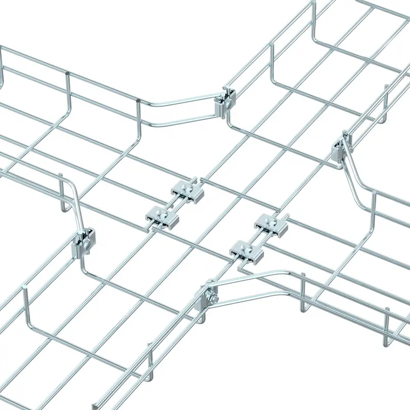 Special Electro-Galvanized Cable Tray For Base Station Communication Room Wiring Wire Mesh Cable Trays