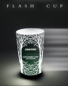 2025 gran oferta personalizada 12oz 14oz 16ozLED Light Glass the Glass bar Beer Cup Glow-in-the-Dark Sensor Encounter Wine Light Cup - Product Image 4