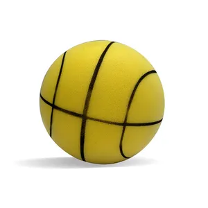 Pelota de esponja personalizada al por mayor, pelota de baloncesto silenciosa para juegos infantiles, Pelota de espuma suave y silenciosa para niños