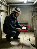 Detector de Fugas de Agua Subterráneo para Interiores UNI-T UT662D/UT662C, Detector de Fugas Portátil de Alta Sensibilidad con Pantalla LCD
