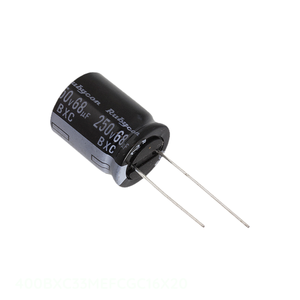Condensateur Radial 400V 33uF 20% 400BXC33MEFCGC16X20 à Passage Traversant en Aluminium, Distributeur Autorisé - Product Image 1