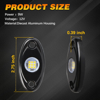 Luces de Roca LED Blancas Puras Más Brillantes de Venta al por Mayor de Fábrica, 12V para Camiones, UTVs, ATVs y 4x4