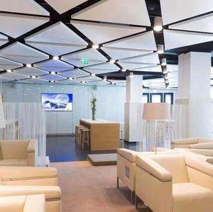 Panel Acústico Redondo de Fibra de Vidrio con Certificado Directo de Fábrica, con NRC 0.9, Paneles de Reducción de Ruido, Panel Cloud Baffle - Product Image 1