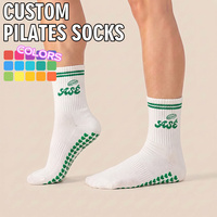 BiLu Silicone Bottom Yoga Socks for Women Pilates Barre Grip Socks for Workout Classes