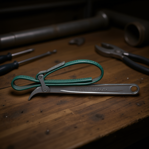 Clé à molette réglable taille 444 avec poignée verte pour usage général - Product Image 3