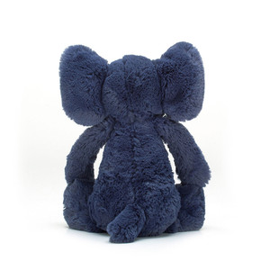 Nouveauté : <span class=keywords><strong>Éléphant</strong></span> <span class=keywords><strong>bleu</strong></span> timide, peluche ultra-douce pour nouveau-nés, compagnon de sommeil apaisant avec fourrure soyeuse - Product Image 4