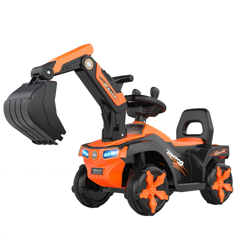 電気おもちゃの車に乗る子供電気掘削機おもちゃの子供屋外砂掘りツール車