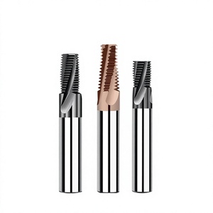 YUFU 3 Teeth Solid Carbide AlTin Coated End Mill Metric CNC Internal <b>Thread</b> Milling <b>Cutter</b> for Steel Stainless Steel ODM OEM - Product Image 4