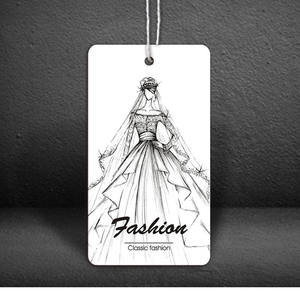 Etiquetas colgantes para ropa con diseño de logotipo original, etiquetas colgantes para prendas con cordón - Product Image 6