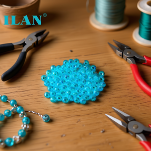 Perline blu Ilan Abalorios da 6 mm, 20 g, per la creazione di gioielli - Product Image 3