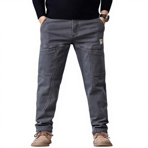 Jeans de Mezclilla Casuales para Hombre, Corte Recto, Ajustados, Color Gris, 100% Algodón, Secado Rápido, Ecológicos, Transpirables, con Múltiples Bolsillos, Duraderos - Product Image 1