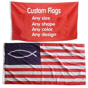 Wholesale Custom logo Design 2024 Promotional Sublimation Fabric Single Double Sided Flag - Product Image 1