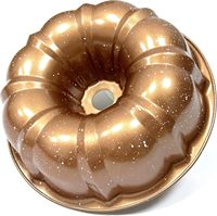 Moule à gâteau cannelé antiadhésif Tube en acier au carbone robuste moule de cuisson or