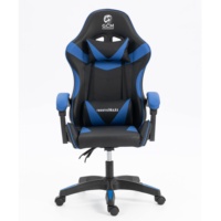 Chaise de jeu pour ordinateur de style racing avec appui-tête en cuir PU, support lombaire, repose-pieds, rotation à 360 degrés - Vente directe d'usine en gros