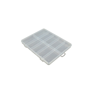 Transparent Storage Box 10 Grids 16.5x13.6x1.5cm For Jewelry Hardware Seeds Fishing Gear With Lid Desktop Organizer - Product Image 5