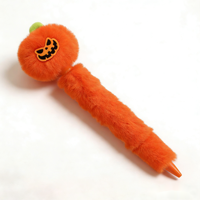 Nouveau stylo bille en peluche mignon pour Halloween, personnalisable, directement de l'usine, faible minimum de commande