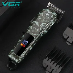 VGR V-665 Powerful Barber Salon Professional Electric Cordless Hair Trimmer Rechargeable Hair Clipper For Men