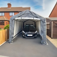 Cobertizo Portátil para Auto de 10'X20', Impermeable, Resistente a los Rayos UV, Fácil de Montar