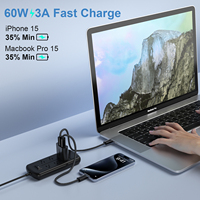 Câble de charge USB C vers USB C tressé en nylon 100W 480Mbps PD 60W, vente en gros